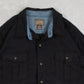 MEN'S VINTAGE 1990S WOOL STYLE WORKWEAR SHIRT - LARGE