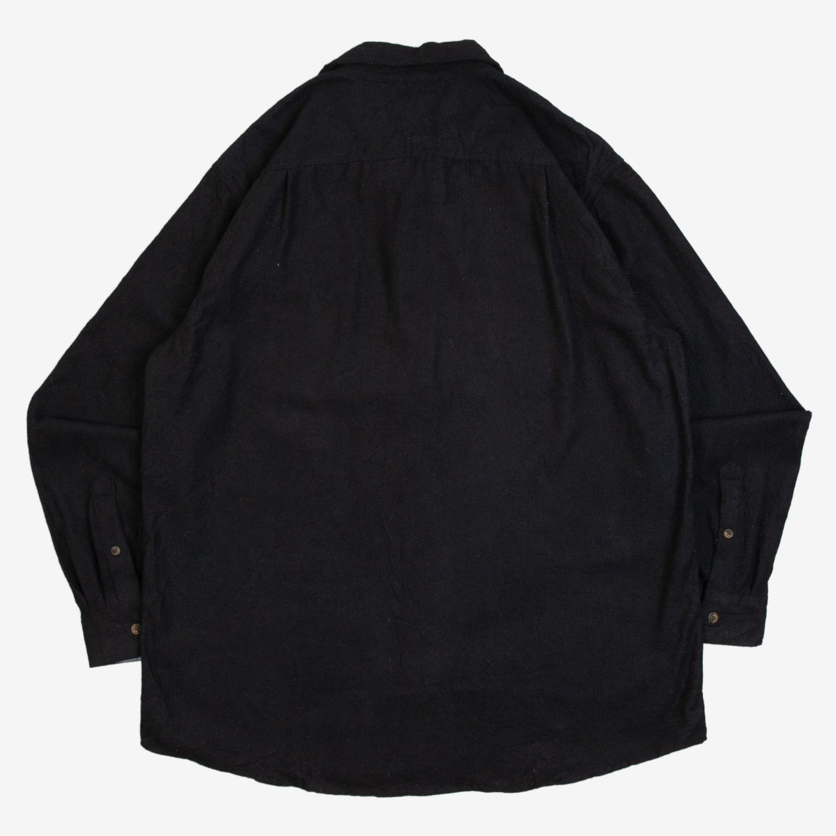 MEN'S VINTAGE 1990S WOOL STYLE WORKWEAR SHIRT - LARGE