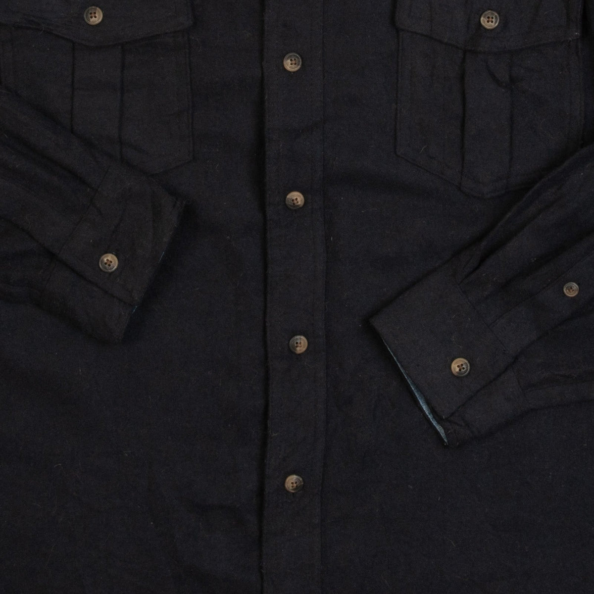 MEN'S VINTAGE 1990S WOOL STYLE WORKWEAR SHIRT - LARGE