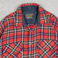 MEN'S VINTAGE 1990S WOOL STYLE CHECKED SHIRT - LARGE