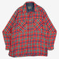 MEN'S VINTAGE 1990S WOOL STYLE CHECKED SHIRT - LARGE