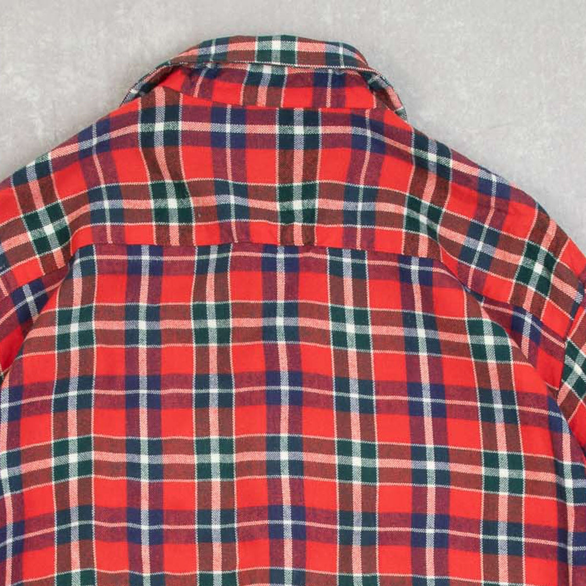 MEN'S VINTAGE 1990S WOOL STYLE CHECKED SHIRT - LARGE