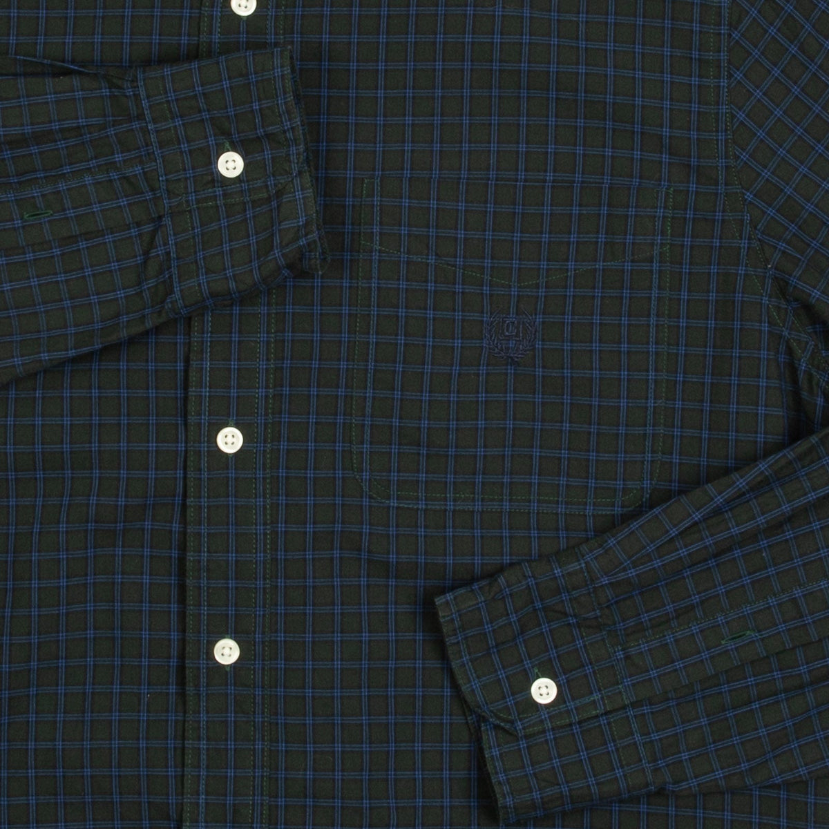 MEN'S VINTAGE 1990S CHAPS CHECKED SHIRT - LARGE