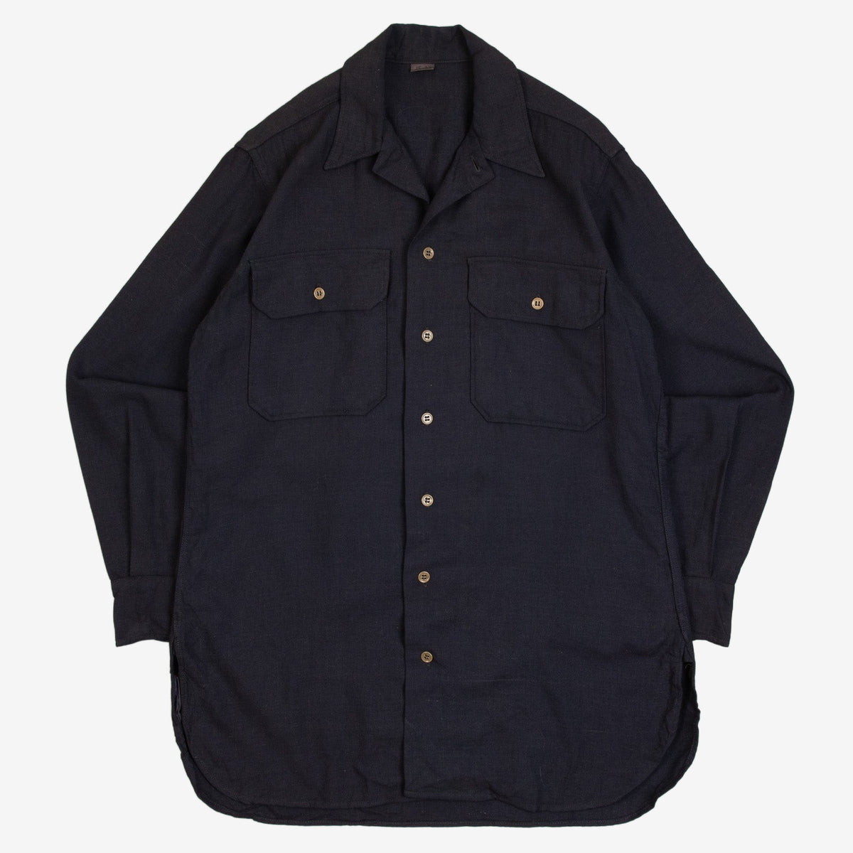MEN'S VINTAGE 1980S WOOL SHIRT - MEDIUM