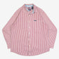 MEN'S VINTAGE 1990S CHAPS STRIPED SHIRT - LARGE