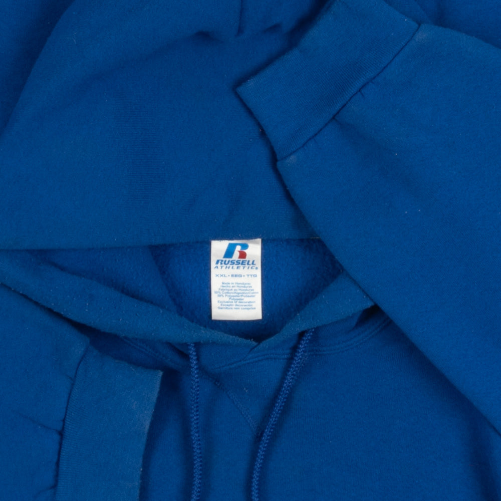 MEN'S VINTAGE RUSSELL ATHLETIC BLANK HOODED SWEATSHIRT - XX-LARGE
