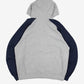 MEN'S VINTAGE M FULL ZIP HOODED SWEATSHIRT - LARGE