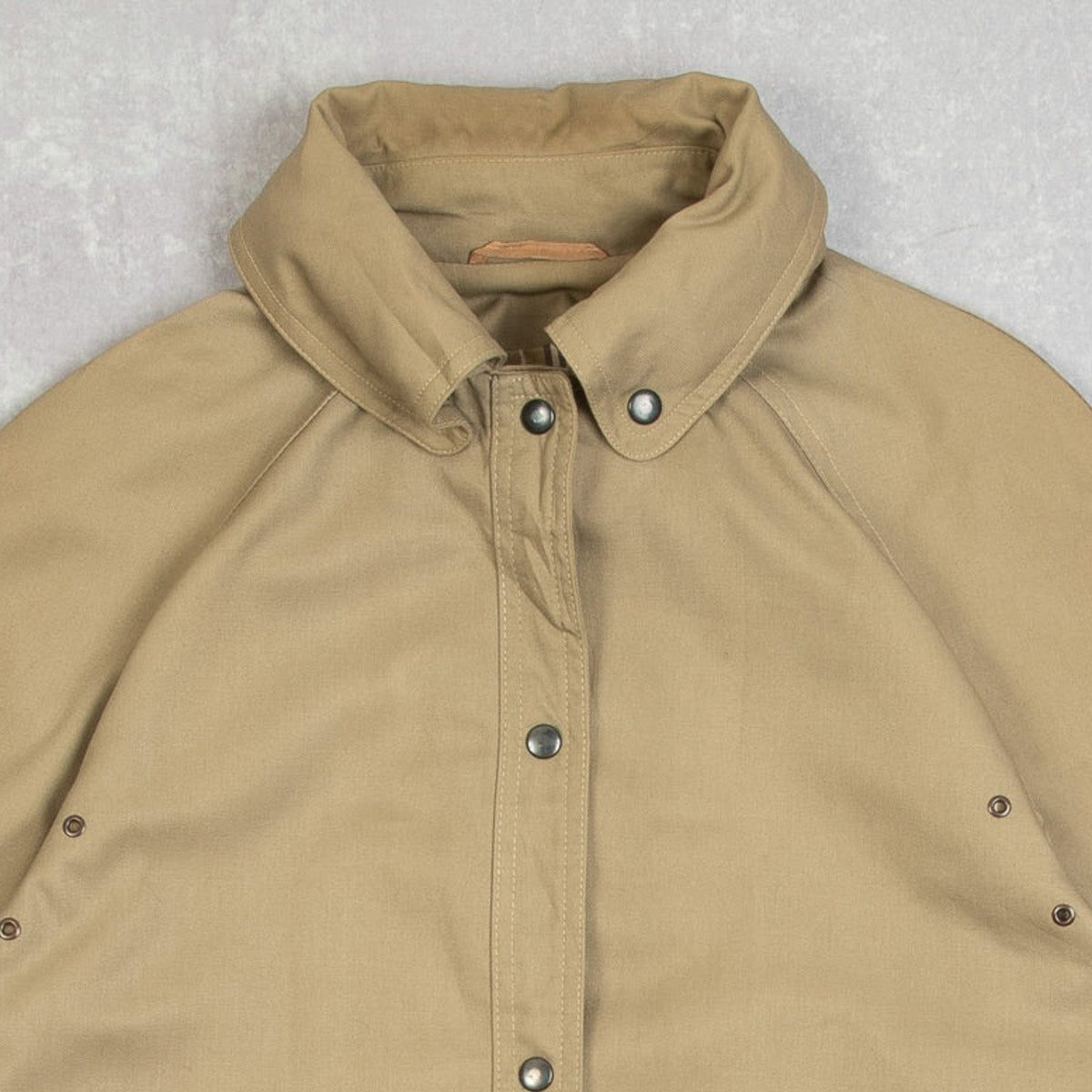 WOMEN'S VINTAGE 1990S HOODED COLLARED TRENCH JACKET - SMALL