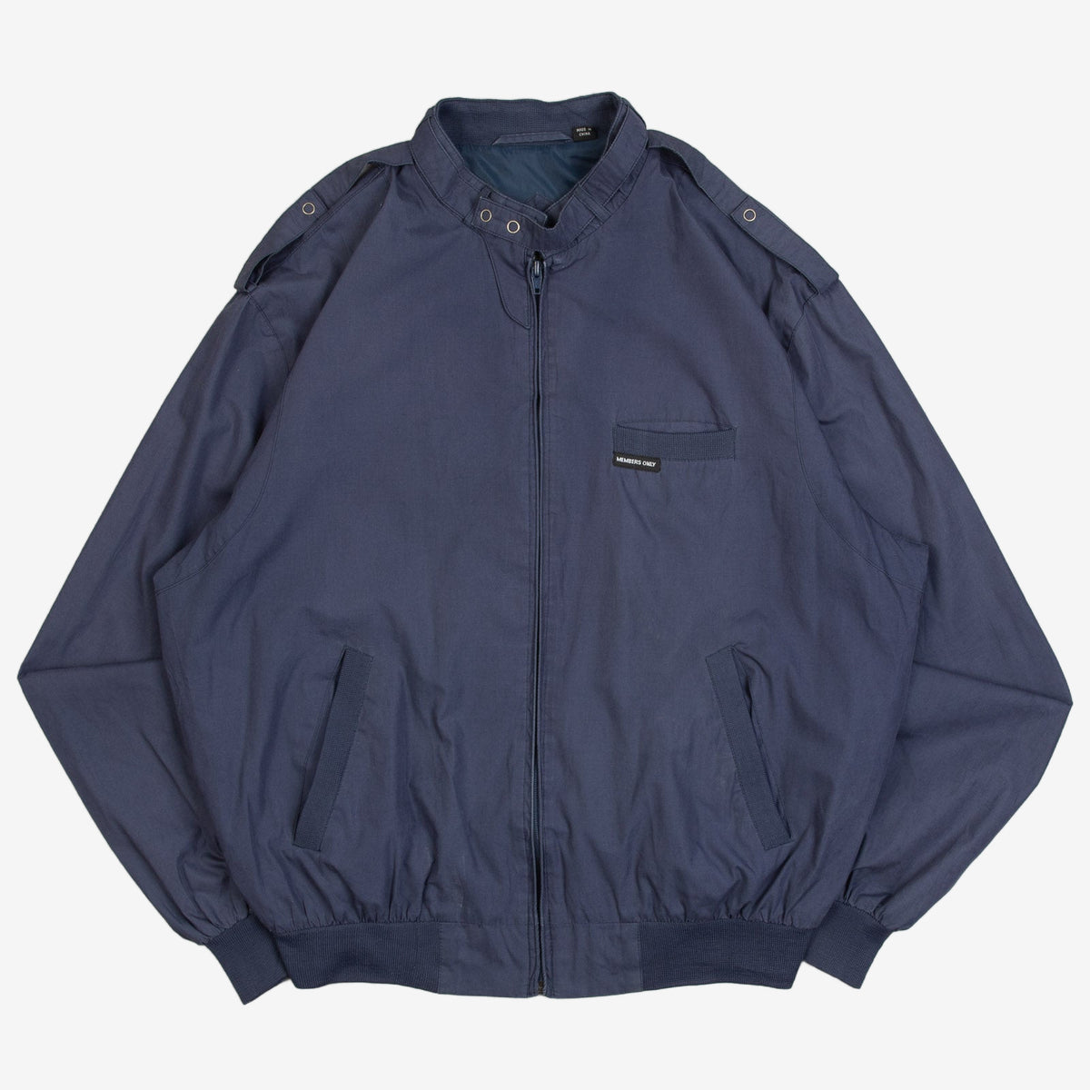 MEN'S VINTAGE 1990S MEMBERS ONLY UTILITY BOMBER JACKET - LARGE