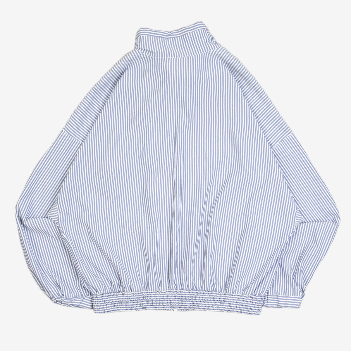 MEN'S VINTAGE 1980S STRIPED BOXY BOMBER JACKET - SMALL