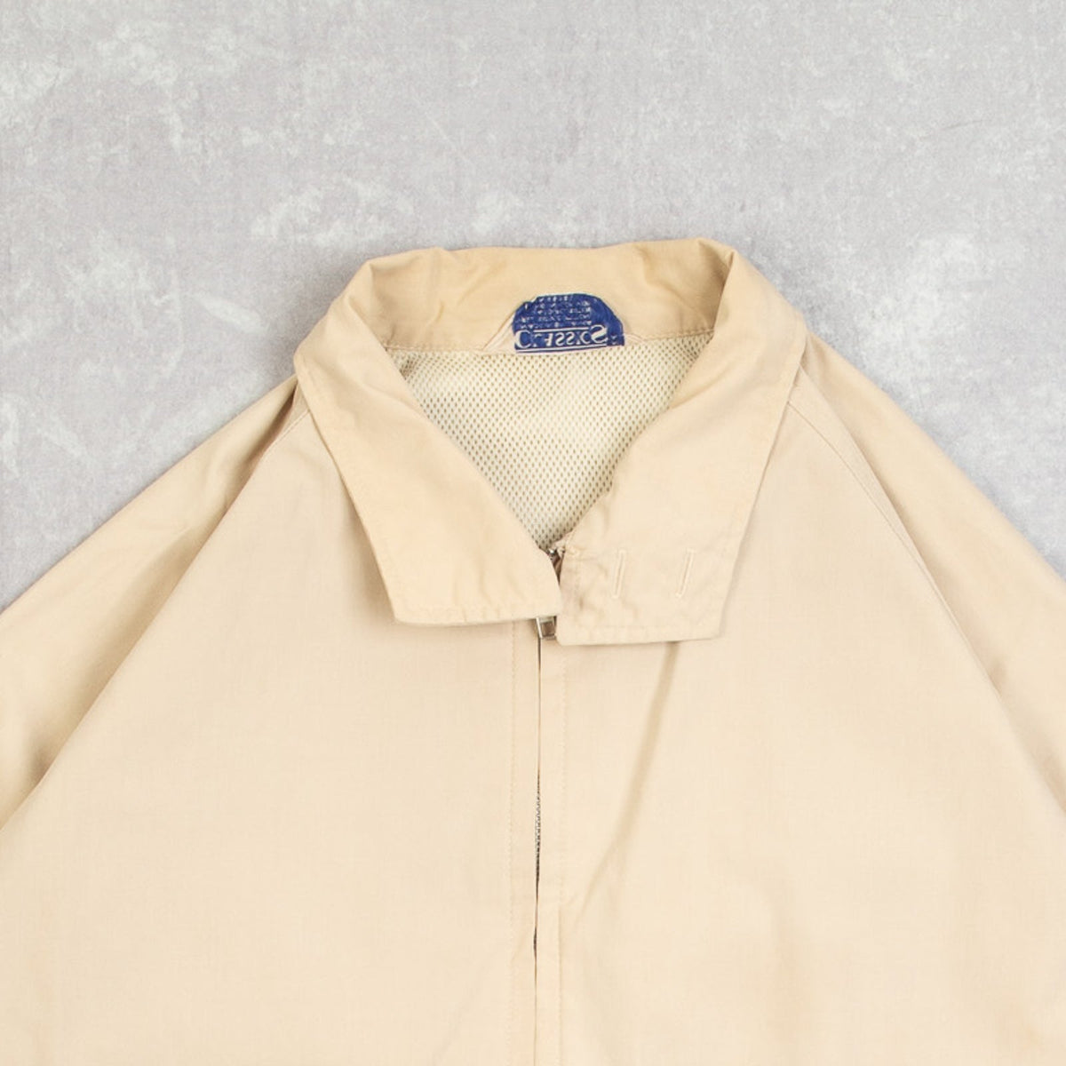MEN'S VINTAGE 1980S HARRINGTON FULL ZIP JACKET - MEDIUM
