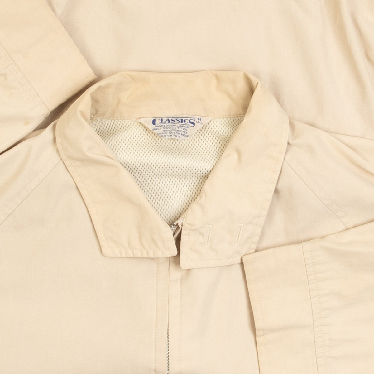 MEN'S VINTAGE 1980S HARRINGTON FULL ZIP JACKET - MEDIUM
