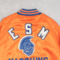 WOMEN'S VINTAGE 1980S ESM MARCHING BAND VARSITY BOMBER JACKET - LARGE