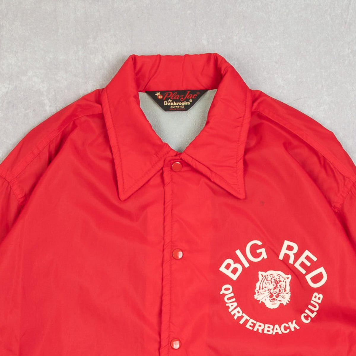 MEN'S VINTAGE 1980S BIG RED COACH JACKET - MEDIUM