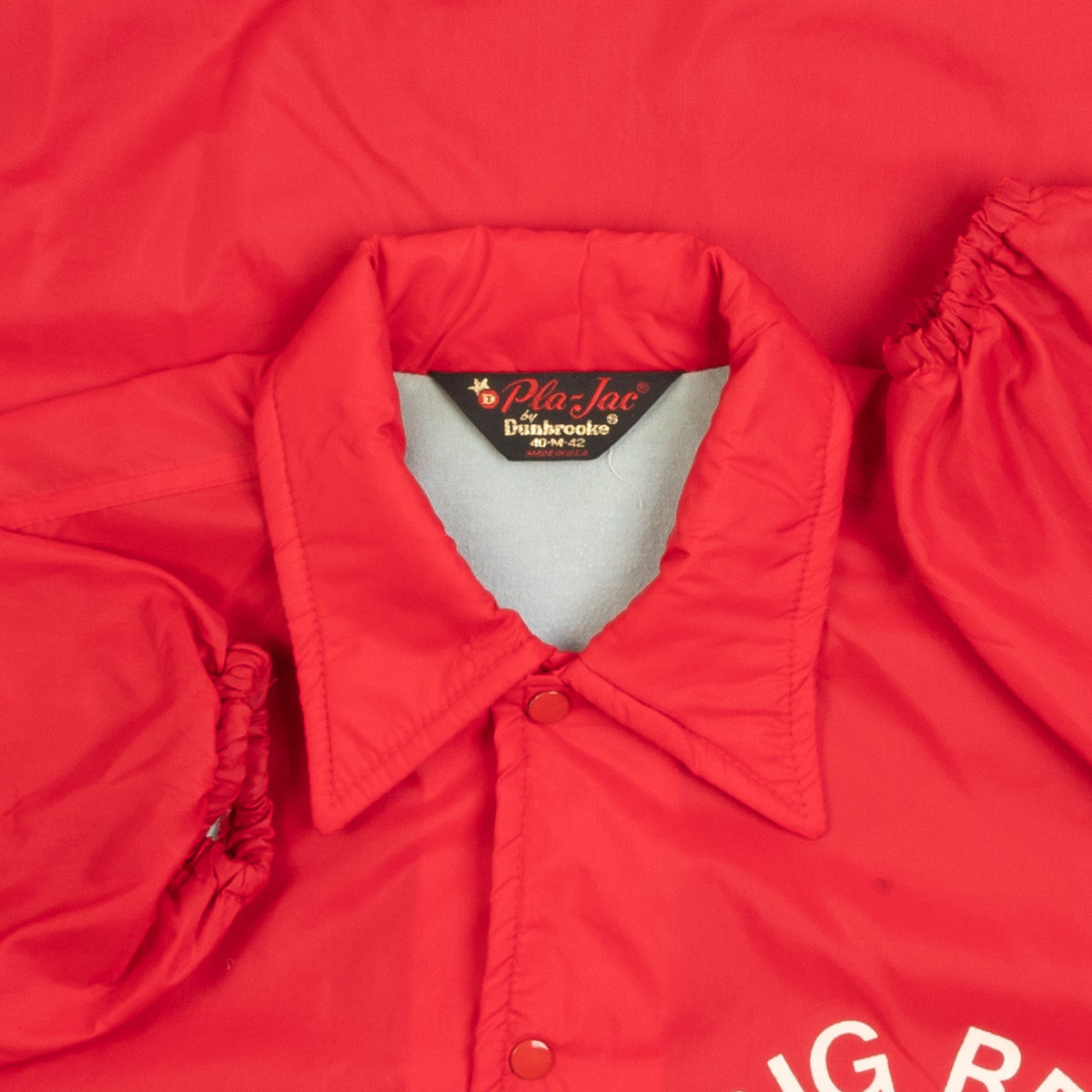 MEN'S VINTAGE 1980S BIG RED COACH JACKET - MEDIUM