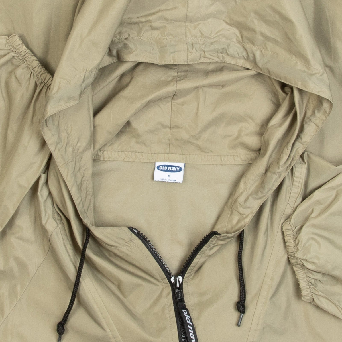 MEN'S VINTAGE HOODED QUARTERZIP WINDBREAKER JACKET - SMALL
