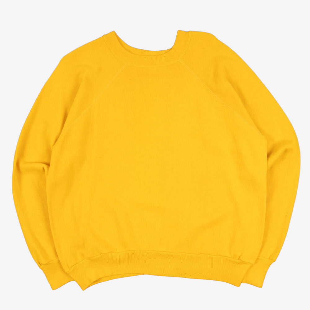 WOMEN'S VINTAGE 1980S BLANK RAGLAN SWEATSHIRT - LARGE