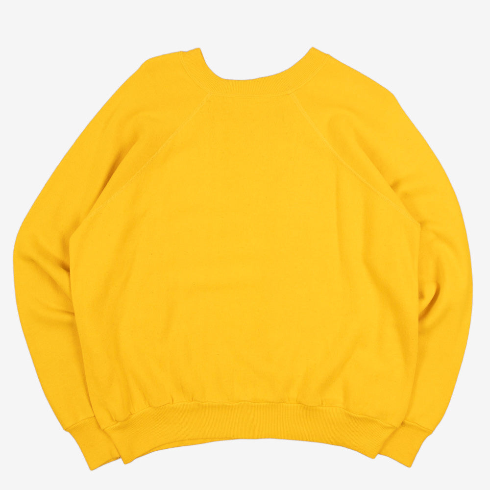WOMEN'S VINTAGE 1980S BLANK RAGLAN SWEATSHIRT - LARGE