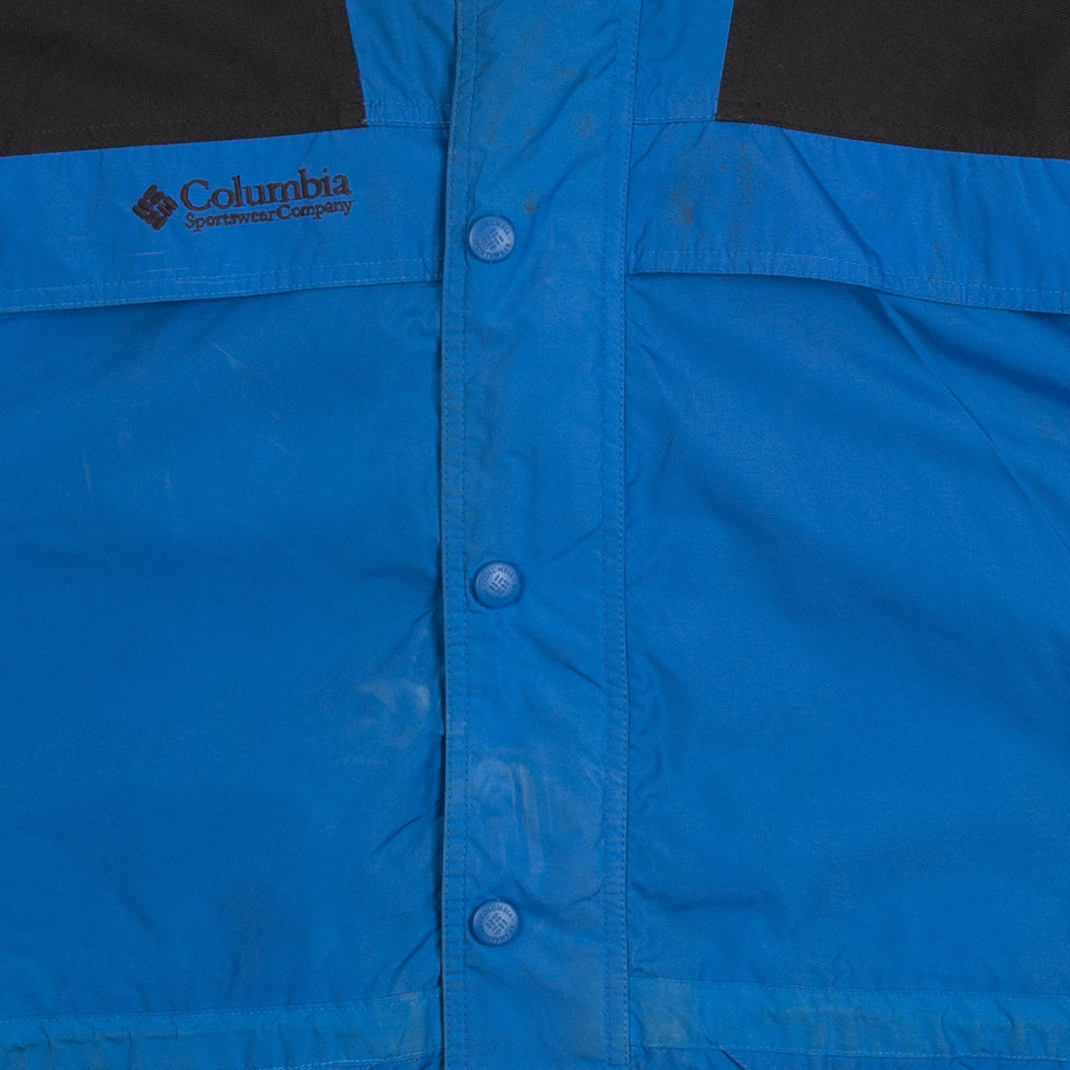 MEN'S VINTAGE 1990S COLUMBIA FULL ZIP HOODED JACKET - MEDIUM