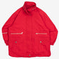 MEN'S VINTAGE 1990S HOODED UTILITY BOMBER JACKET - MEDIUM