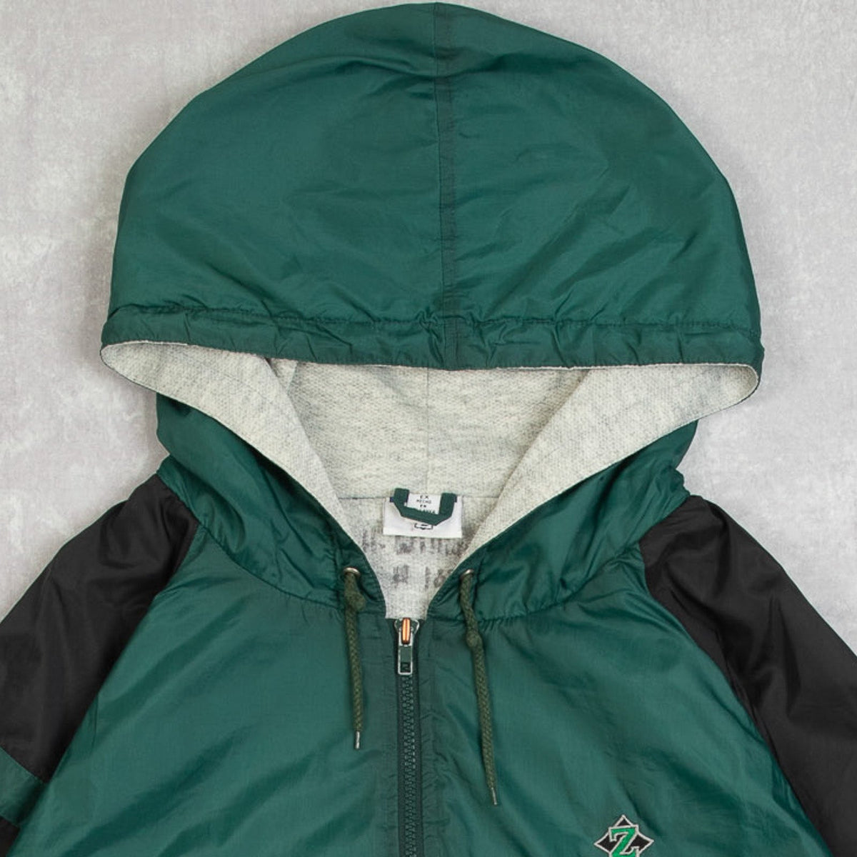 MEN'S VINTAGE 1990S FULL ZIP HOODED JACKET - X-LARGE