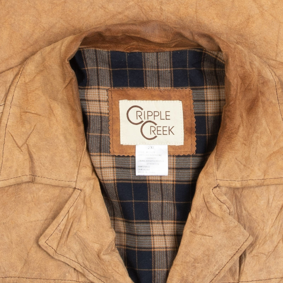 MEN'S VINTAGE 1990S SUEDE LEATHER VEST JACKET - LARGE