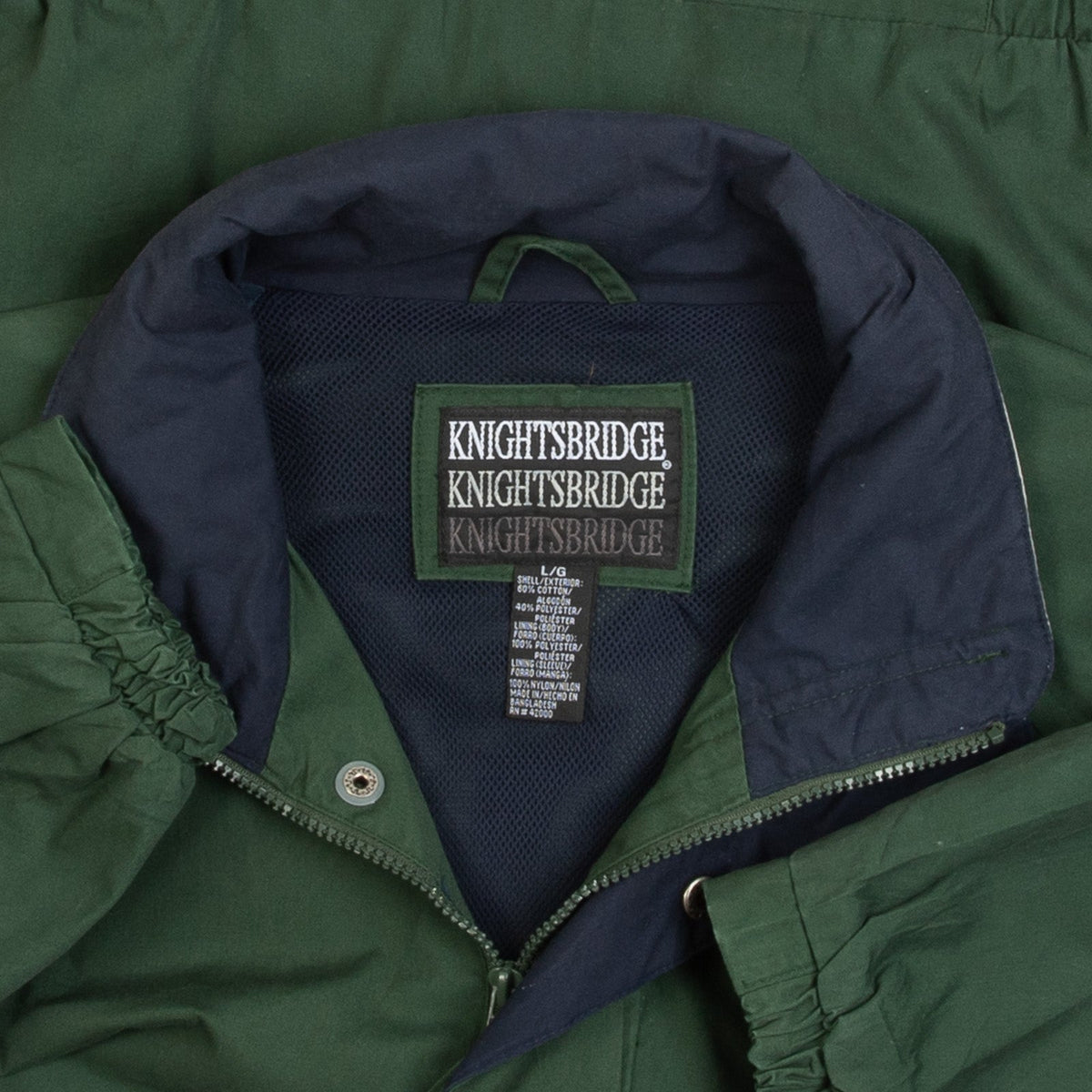 MEN'S VINTAGE 1990S FULL ZIP BOMBER JACKET - LARGE