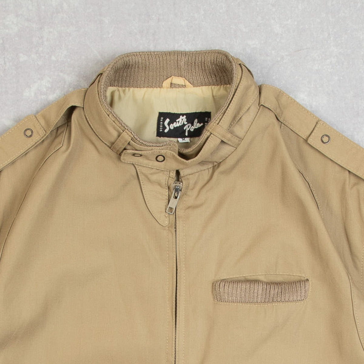 MEN'S VINTAGE 1980S UTILITY BOMBER JACKET - MEDIUM