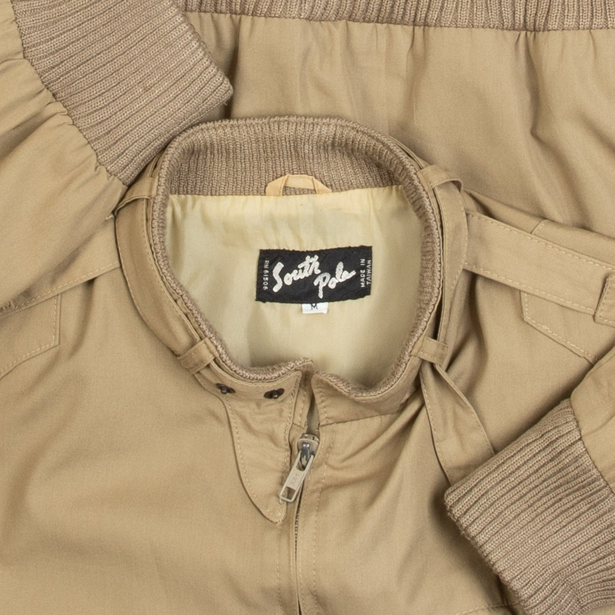 MEN'S VINTAGE 1980S UTILITY BOMBER JACKET - MEDIUM