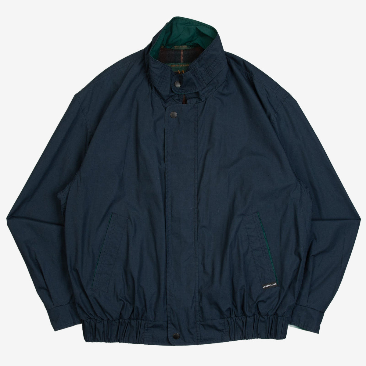 MEN'S VINTAGE 1990S MEMBERS ONLY HARRINGTON BOMBER JACKET - X-LARGE