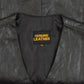 MEN'S VINTAGE 1990S LEATHER VEST JACKET - X-LARGE
