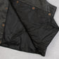 MEN'S VINTAGE 1990S LEATHER VEST JACKET - X-LARGE
