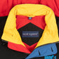 MEN'S VINTAGE 1990S HOODED BENDIX COLOUR BLOCK BOMBER JACKET - X-LARGE