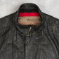 MEN'S VINTAGE 1990S LEATHER VEST JACKET - MEDIUM