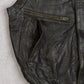 MEN'S VINTAGE 1990S LEATHER VEST JACKET - MEDIUM