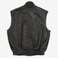 MEN'S VINTAGE 1990S LEATHER VEST JACKET - MEDIUM