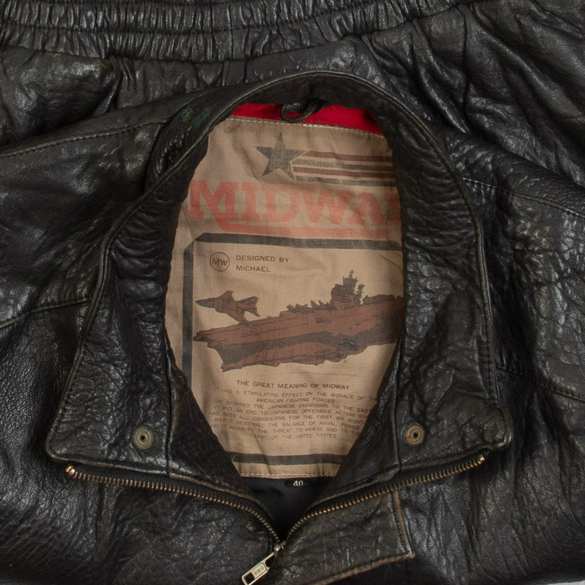 MEN'S VINTAGE 1990S LEATHER VEST JACKET - MEDIUM