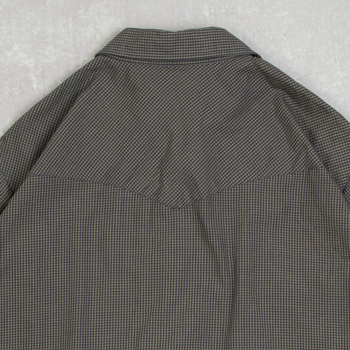 MEN'S VINTAGE 1990S CHECKED WESTERN SHIRT - LARGE
