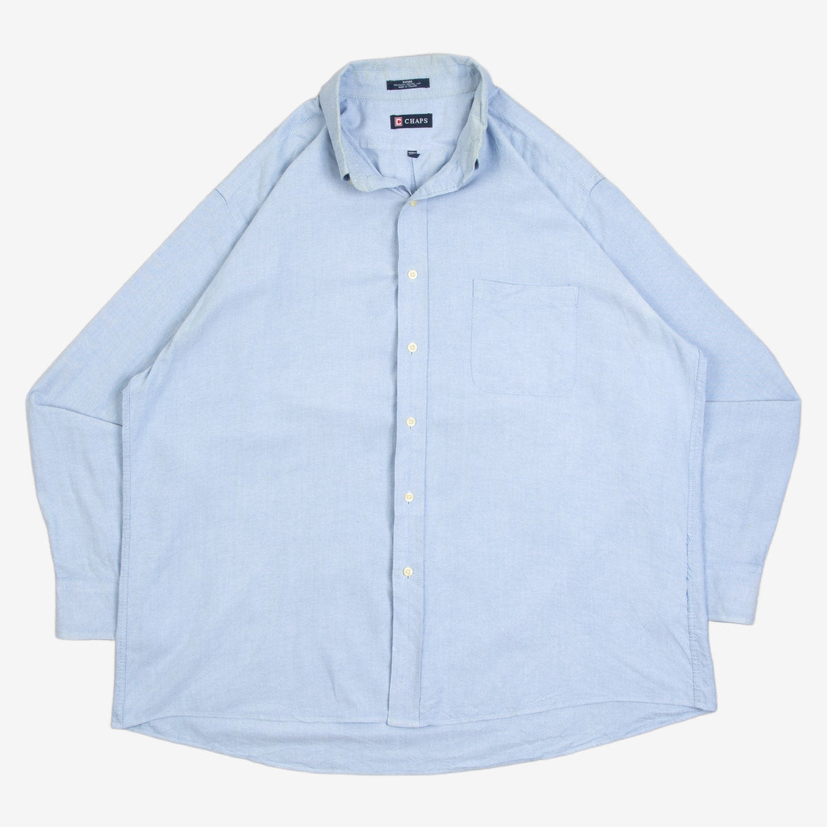 MEN'S VINTAGE 1990S CHAPS OXFORD SHIRT - X-LARGE
