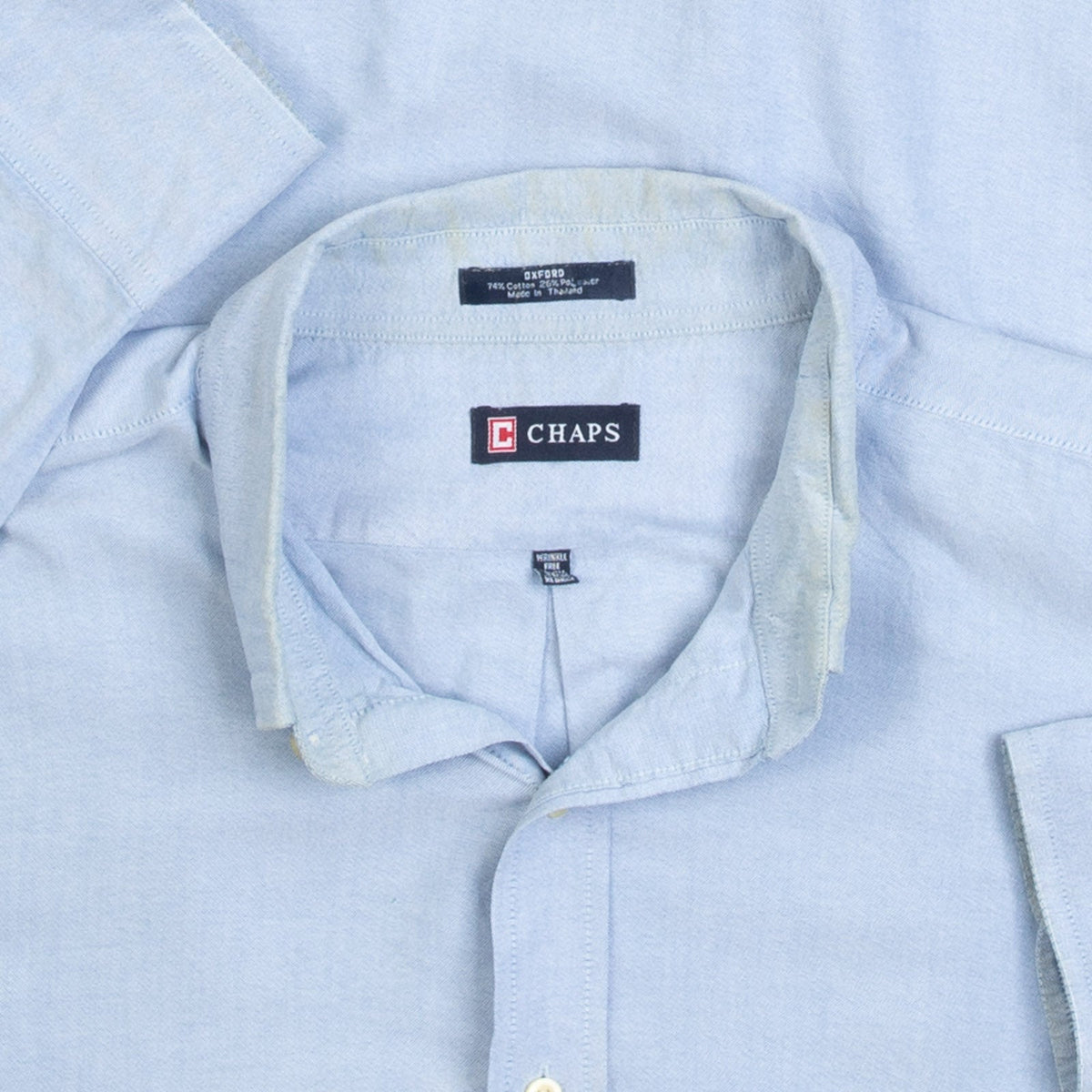 MEN'S VINTAGE 1990S CHAPS OXFORD SHIRT - X-LARGE