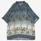 MEN'S VINTAGE 1990S HAWAIIAN ISLAND SHORT SLEEVE PATTERNED SHIRT - XX-LARGE