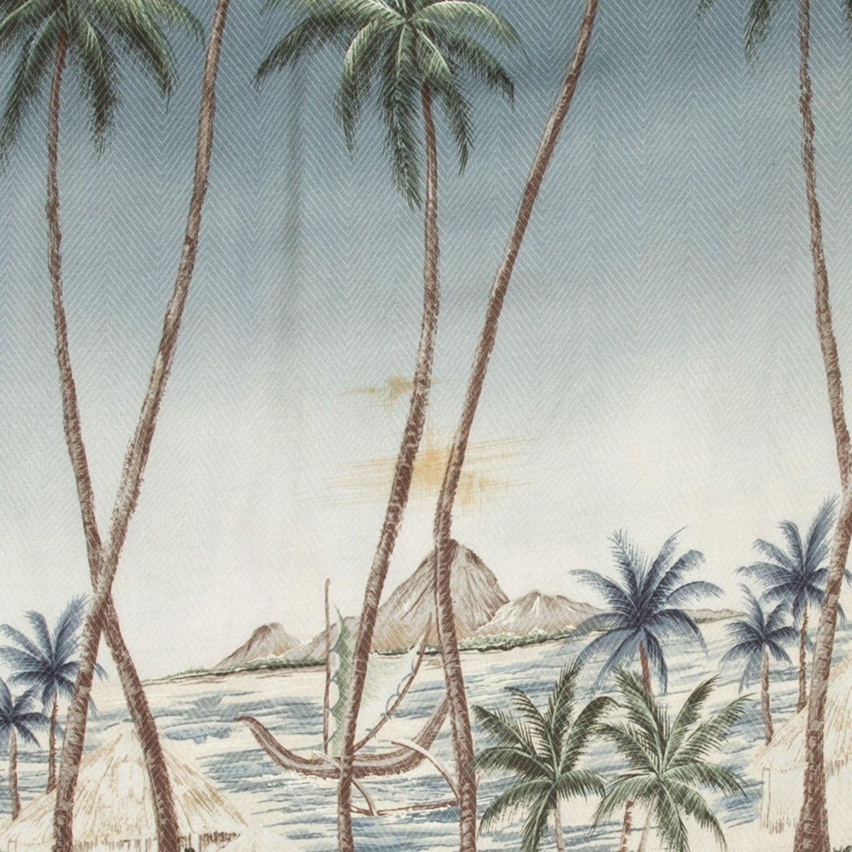 MEN'S VINTAGE 1990S HAWAIIAN ISLAND SHORT SLEEVE PATTERNED SHIRT - XX-LARGE