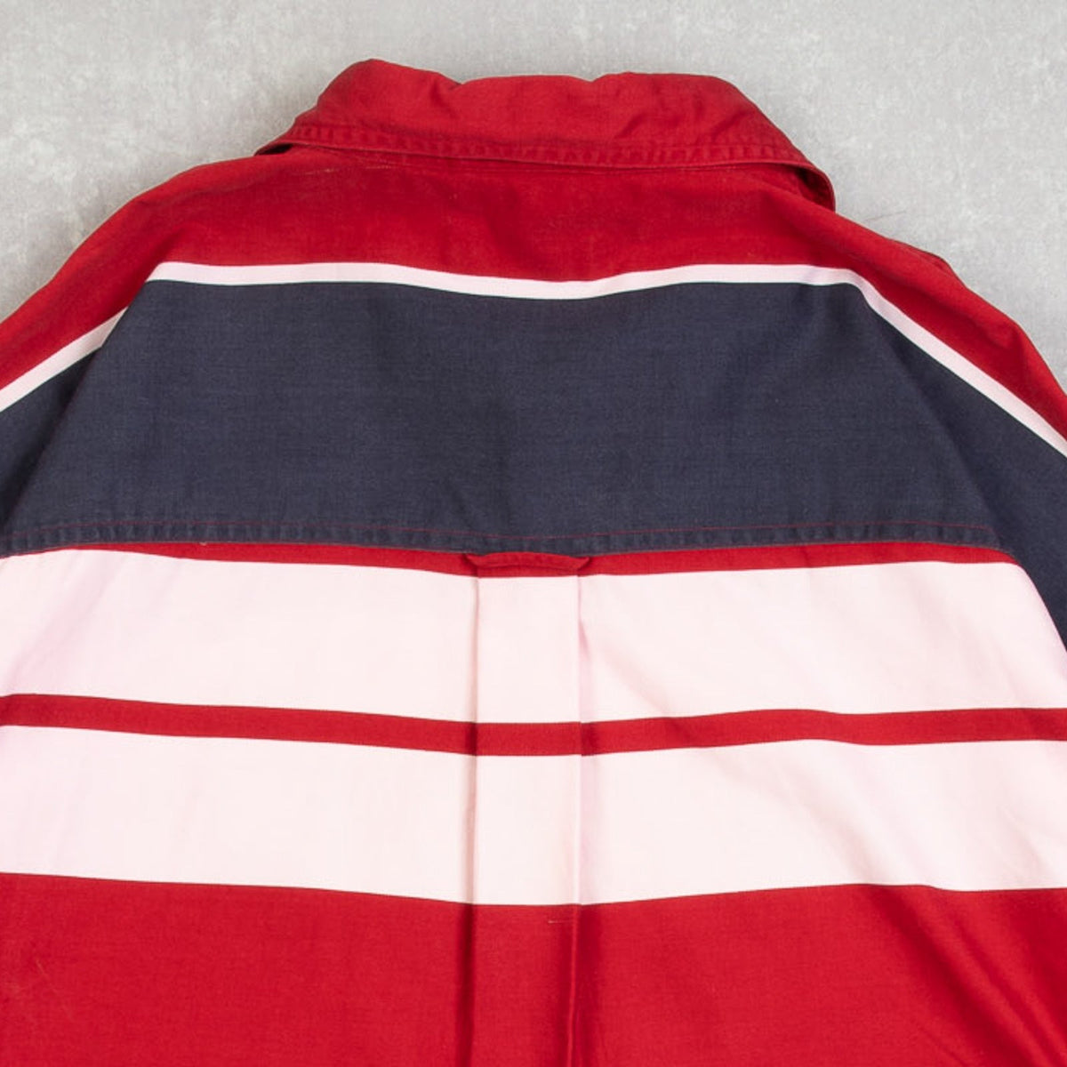 MEN'S VINTAGE 1990S CHAPS STRIPED SHIRT - LARGE
