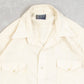 MEN'S VINTAGE 1980S WESTERN SHORT SLEEVE SHIRT - LARGE