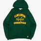 MEN'S VINTAGE RUSSELL ATHLETIC CALVIN CHRISTIAN SOFTBALL HOODED SWEATSHIRT - SMALL