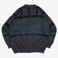 MEN'S VINTAGE 1980S PATTERNED KNITTED CARDIGAN - X-LARGE