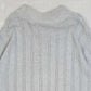 MEN'S VINTAGE CHAPS RIBBED STRUCTURED QUARTER ZIP KNITTED JUMPER - LARGE
