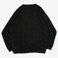 MEN'S VINTAGE 1990S STRUCTURED STRIPED V-NECK KNITTED JUMPER - LARGE