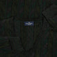MEN'S VINTAGE 1990S STRUCTURED STRIPED V-NECK KNITTED JUMPER - LARGE