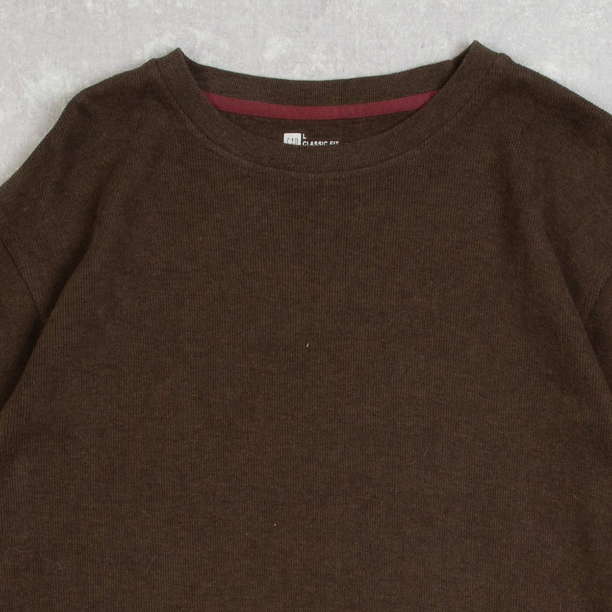 MEN'S VINTAGE GAP BLANK KNITTED JUMPER - LARGE